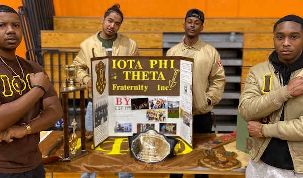 students at an event